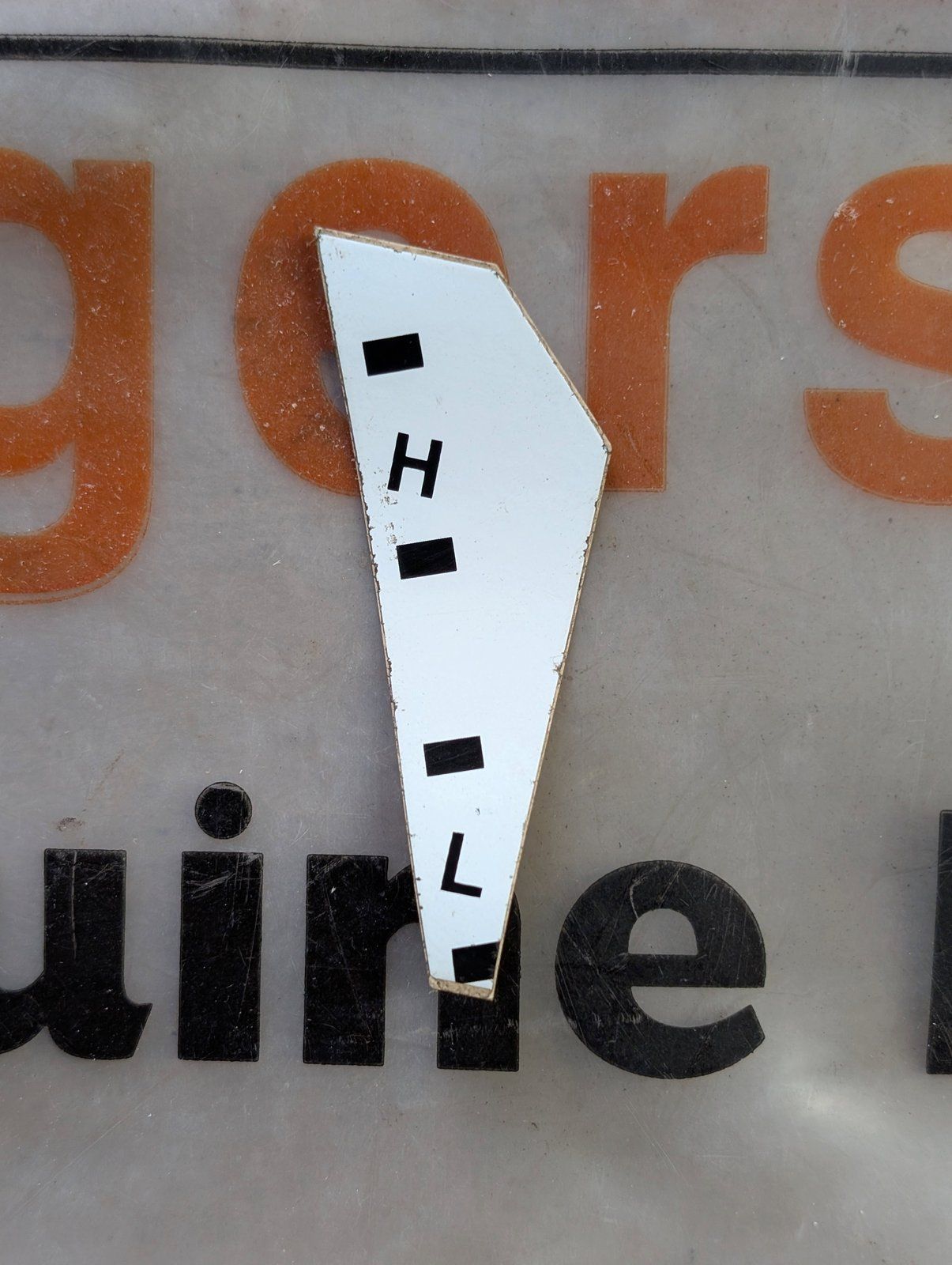 C31090 DECAL - CUTTING HEIGHTS - Ingersoll/Case Tractor Part