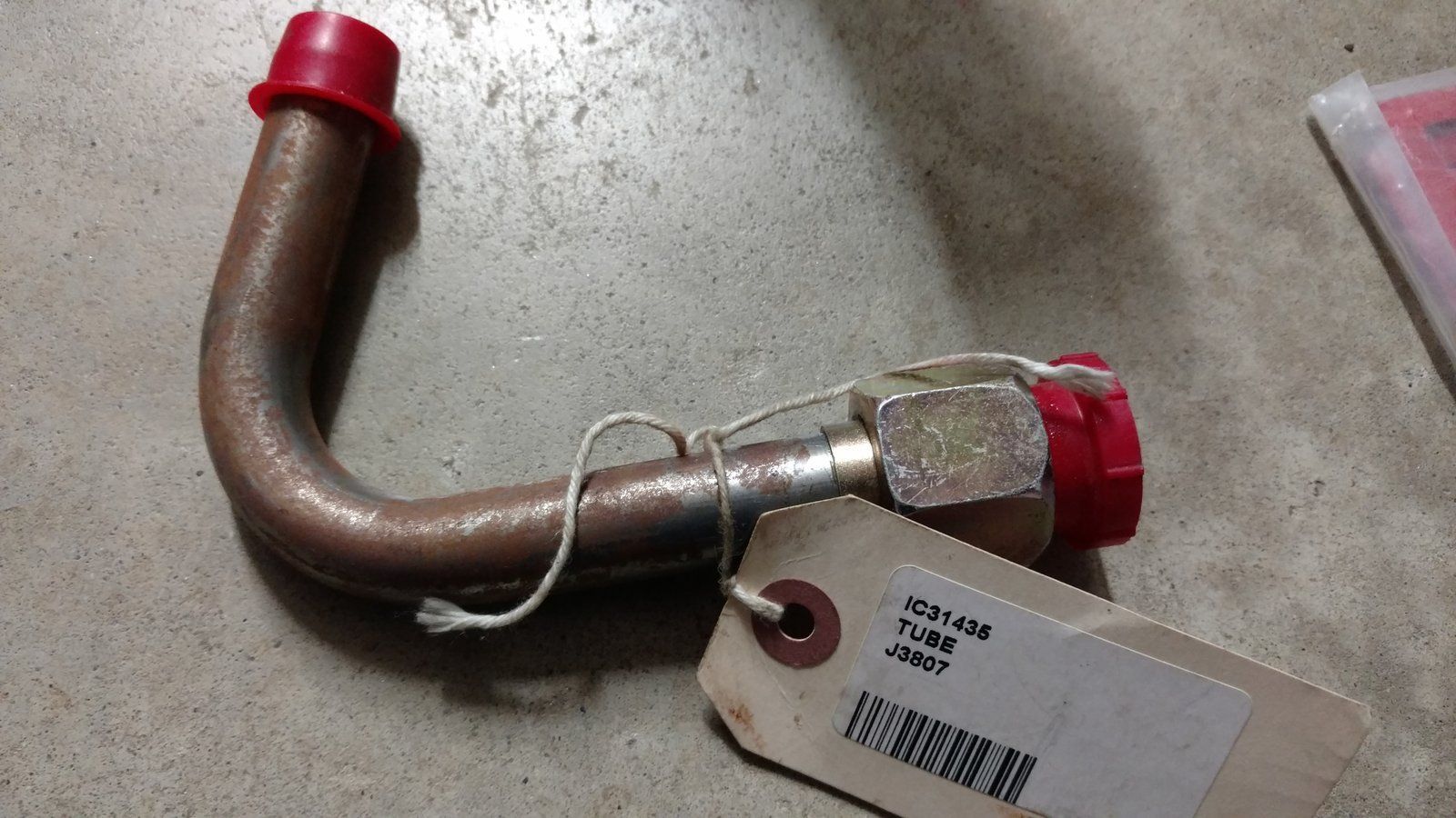 C31435 TUBE - VALVE TO HEAT EXCHANGER - Ingersoll/Case Tractor Part