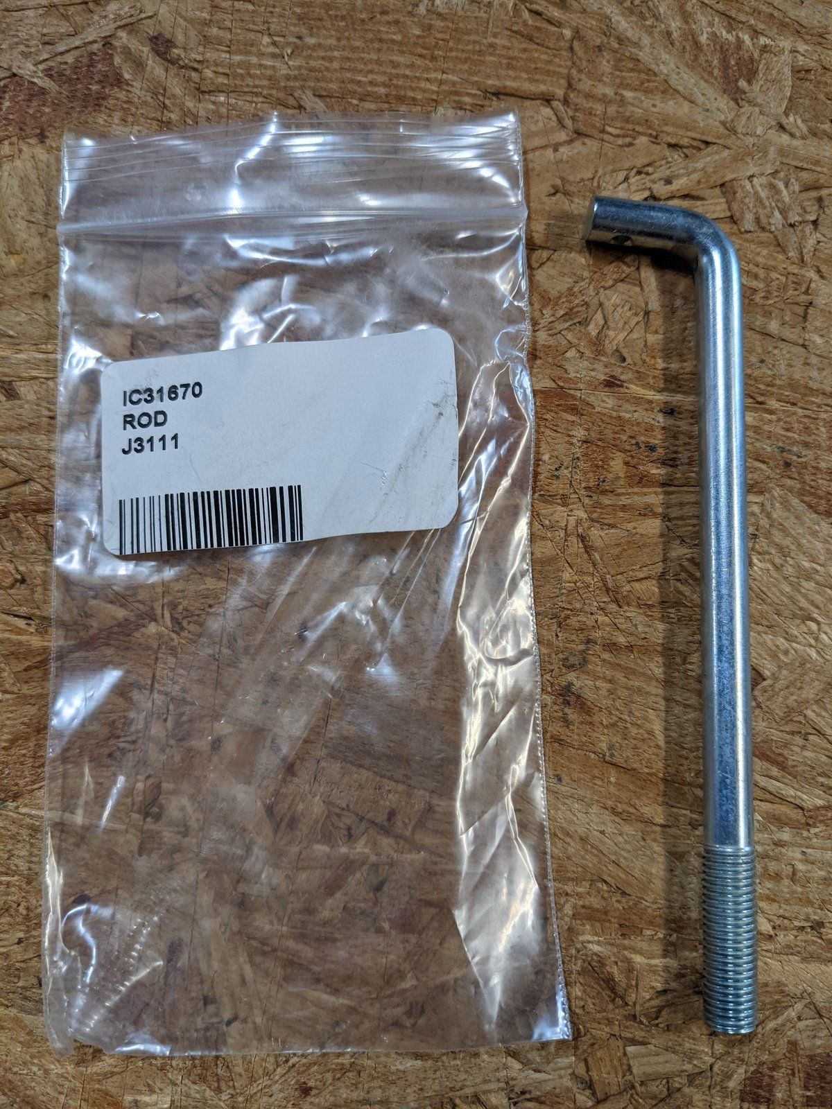 C31670 ROD - SPEED/LIFT CONTROL to VALVE C18742 - Ingersoll/Case Tractor Part