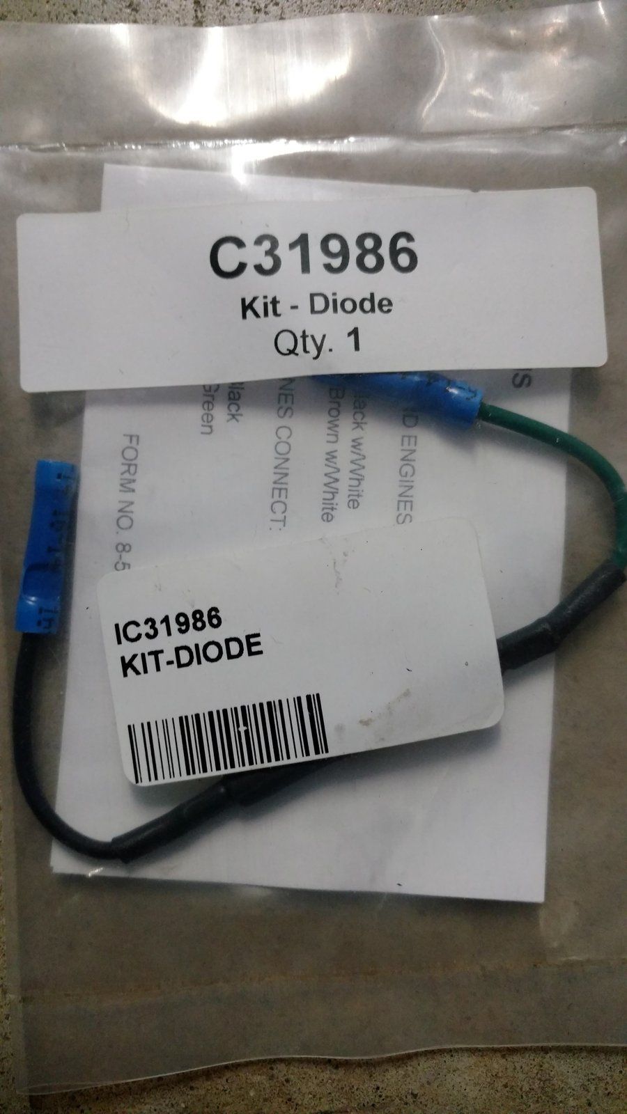 C31986 KIT - DIODE ASSY - Ingersoll/Case Tractor Part