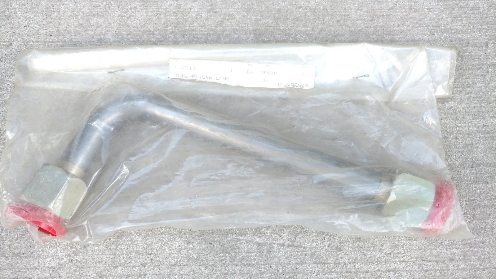 C32114 TUBE - RETURN LINE 3/4 OD W/37 - Ingersoll/Case Tractor Part