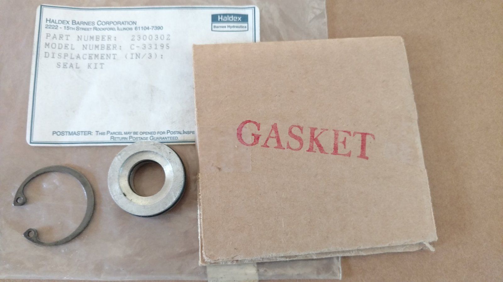 C33195 KIT - SEAL - FOR HYD. MOTORS C28397 C32177 - Ingersoll/Case Tractor Part