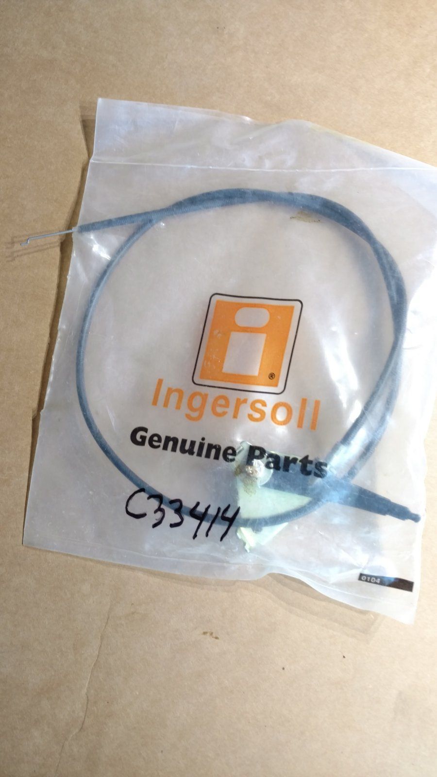 C33414 CONTROL - THROTTLE 40.0+2.25 - Ingersoll/Case Tractor Part
