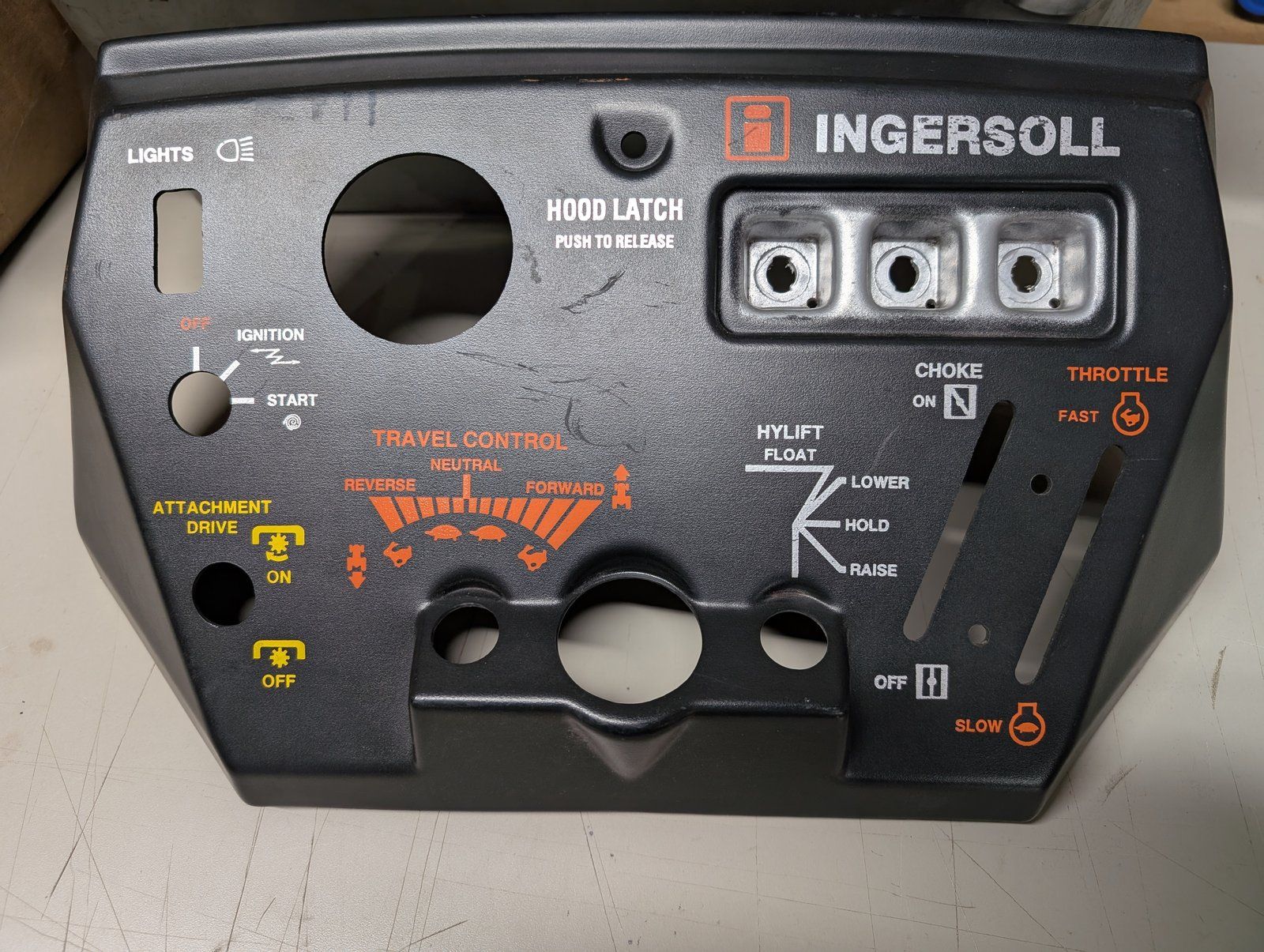 C33488 CAP INSTRUMENT PANEL C37167 - Ingersoll/Case Tractor Part