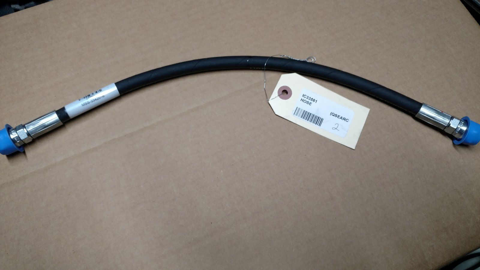 C33561 HOSE (ASSY) HYD 1/4 X 19.0 - Ingersoll/Case Tractor Part
