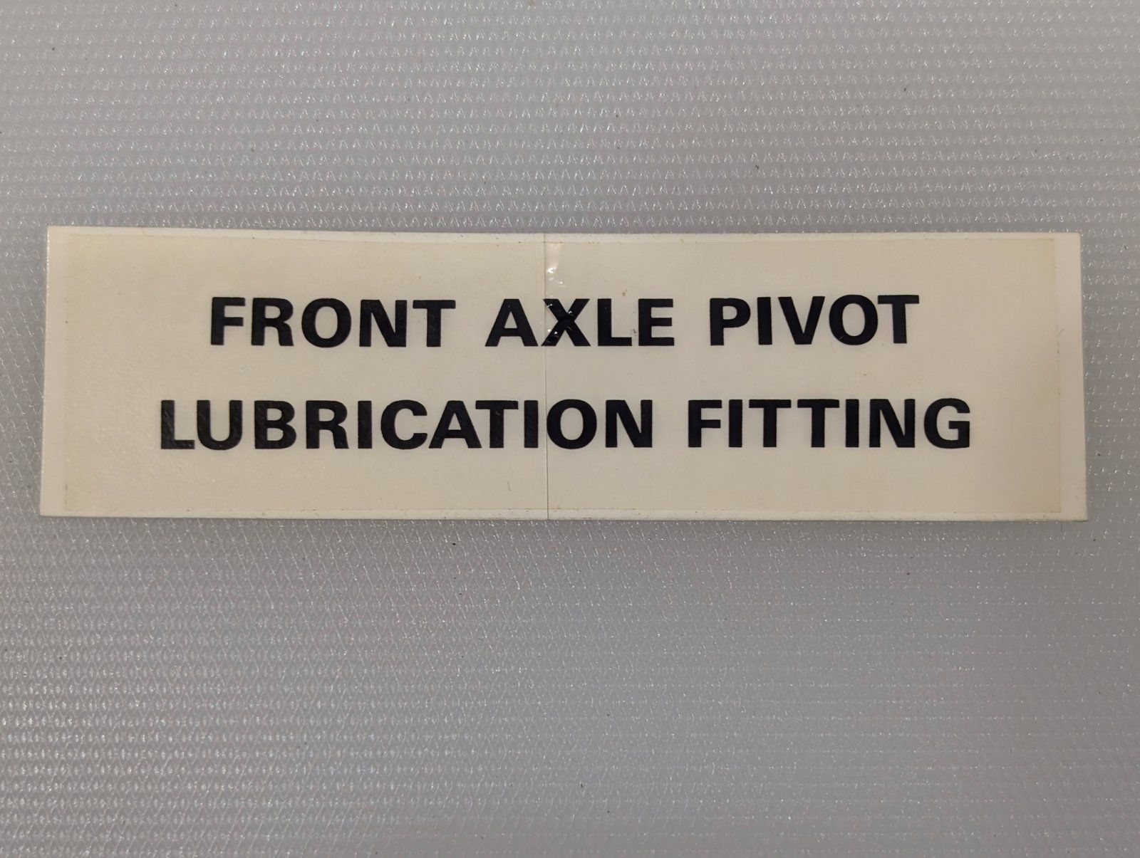 C34170 DECAL GREASE FITTING FRONT AXLE - Ingersoll/Case Tractor Part