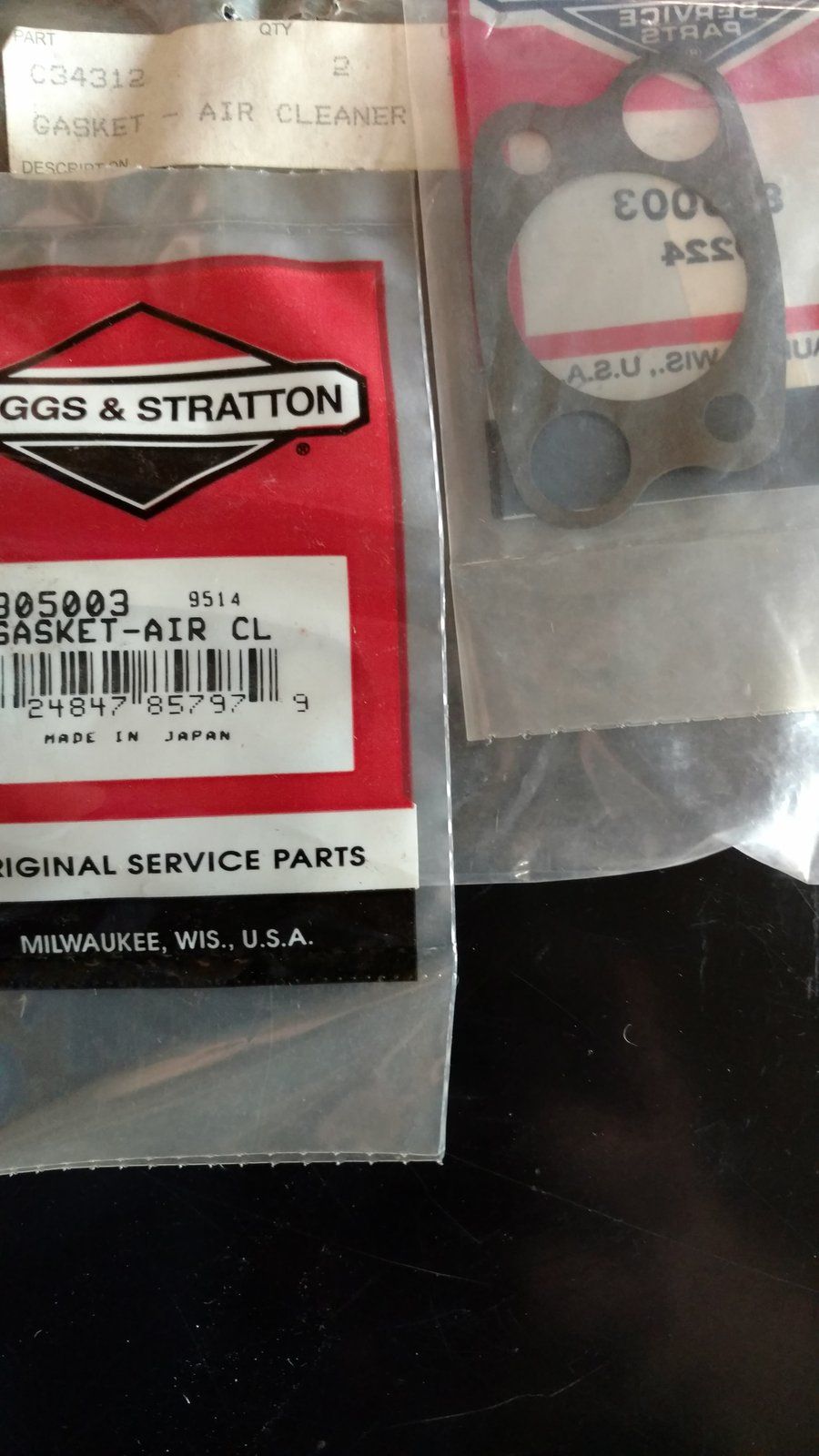 C34312 AIR CLEANER GASKET B/S 805003 - Ingersoll/Case Tractor Part
