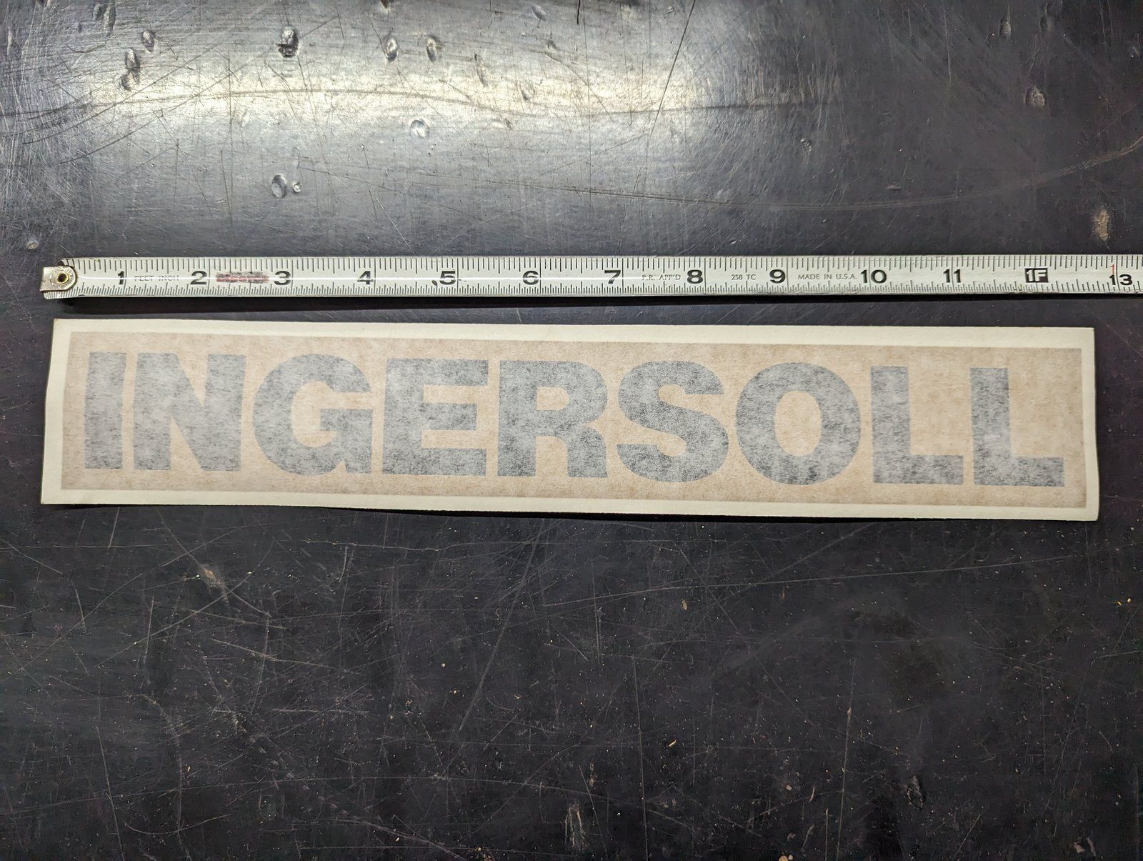 C34769 DECAL - INGERSOLL - Ingersoll/Case Tractor Part