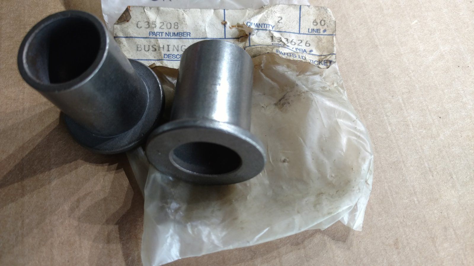 C35208 BUSHING - SHOULDERED OILITE (NOMA #12321) - Ingersoll/Case Tractor Part