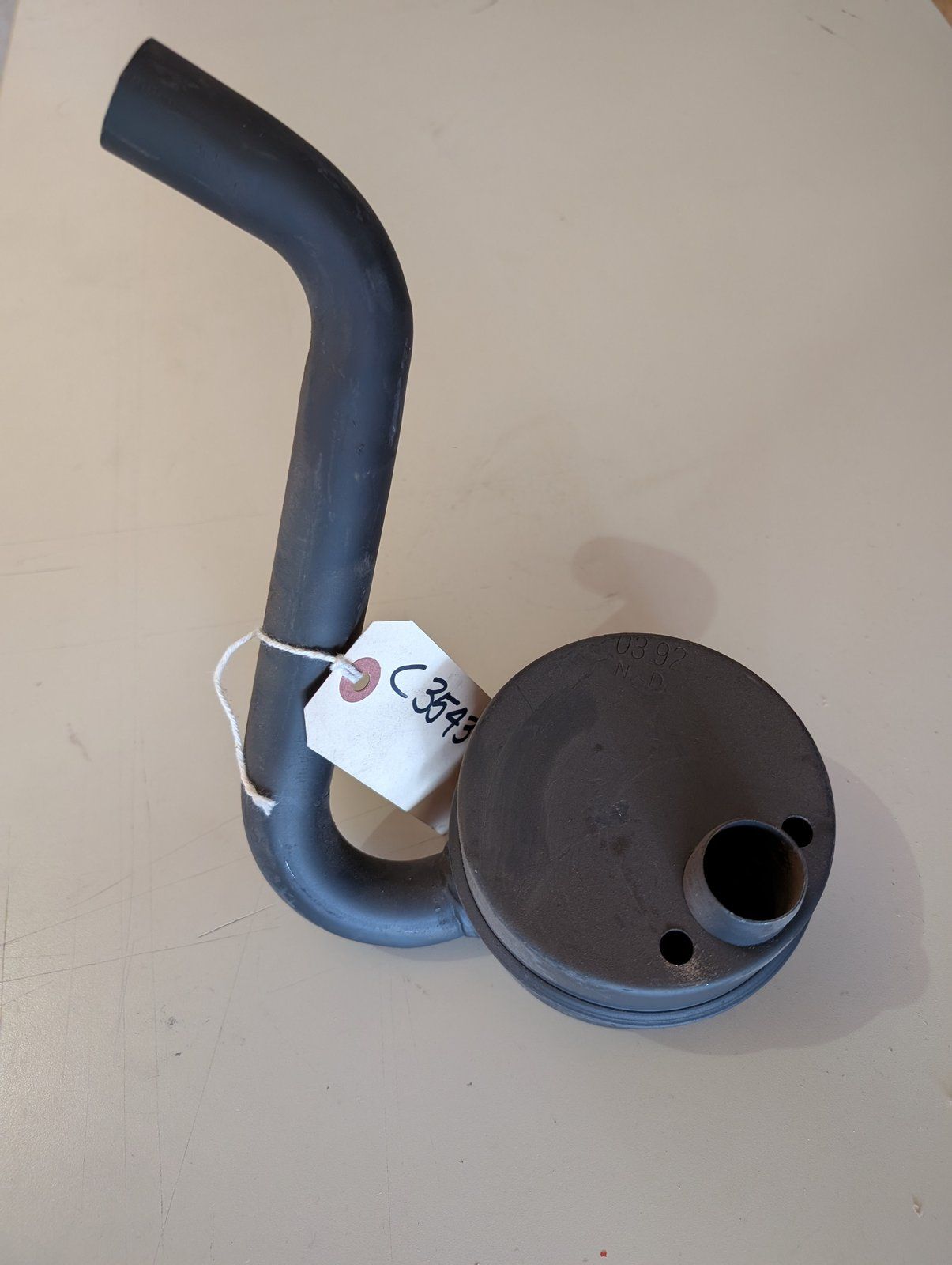 C35439 Muffler 10-12HP W/TUBE 1112 NOMA # 301870 - Ingersoll/Case Tractor Part