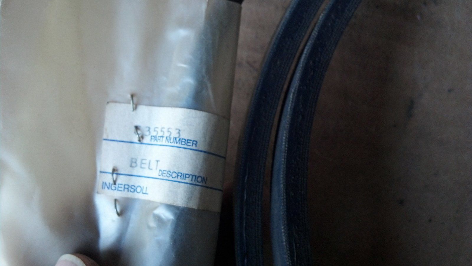 C35553 BELT AHRM60 DECK MOTOR DRIVE BELT - Ingersoll/Case Tractor Part