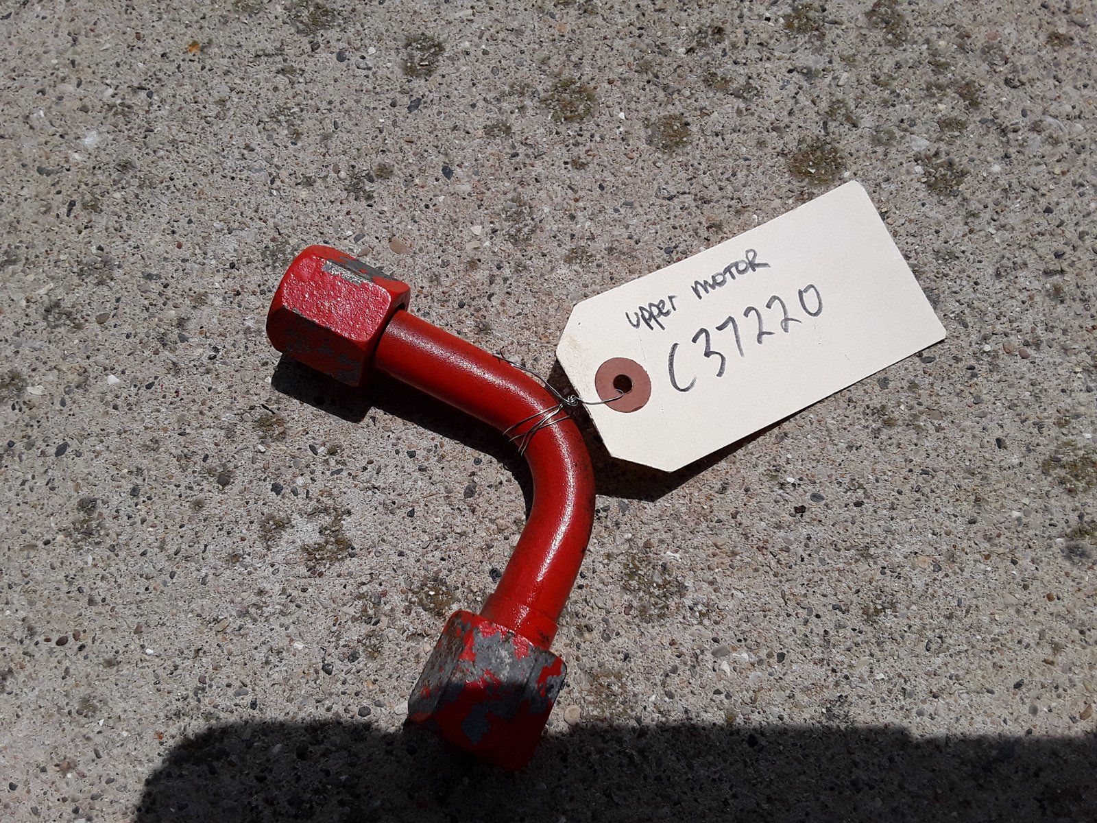 C37220 TUBE - UPPER MOTOR - Ingersoll/Case Tractor Part