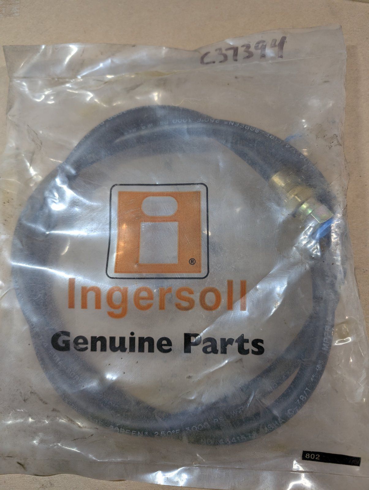 C37394 HOSE (ASSY) HYD 1/4"x 51.0 - Ingersoll/Case Tractor Part