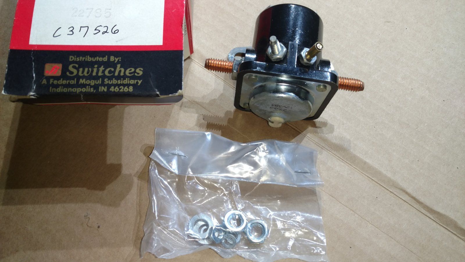C37526 ( replaces G9002005 ) SOLENOID - STARTER - Ingersoll/Case Tractor Part