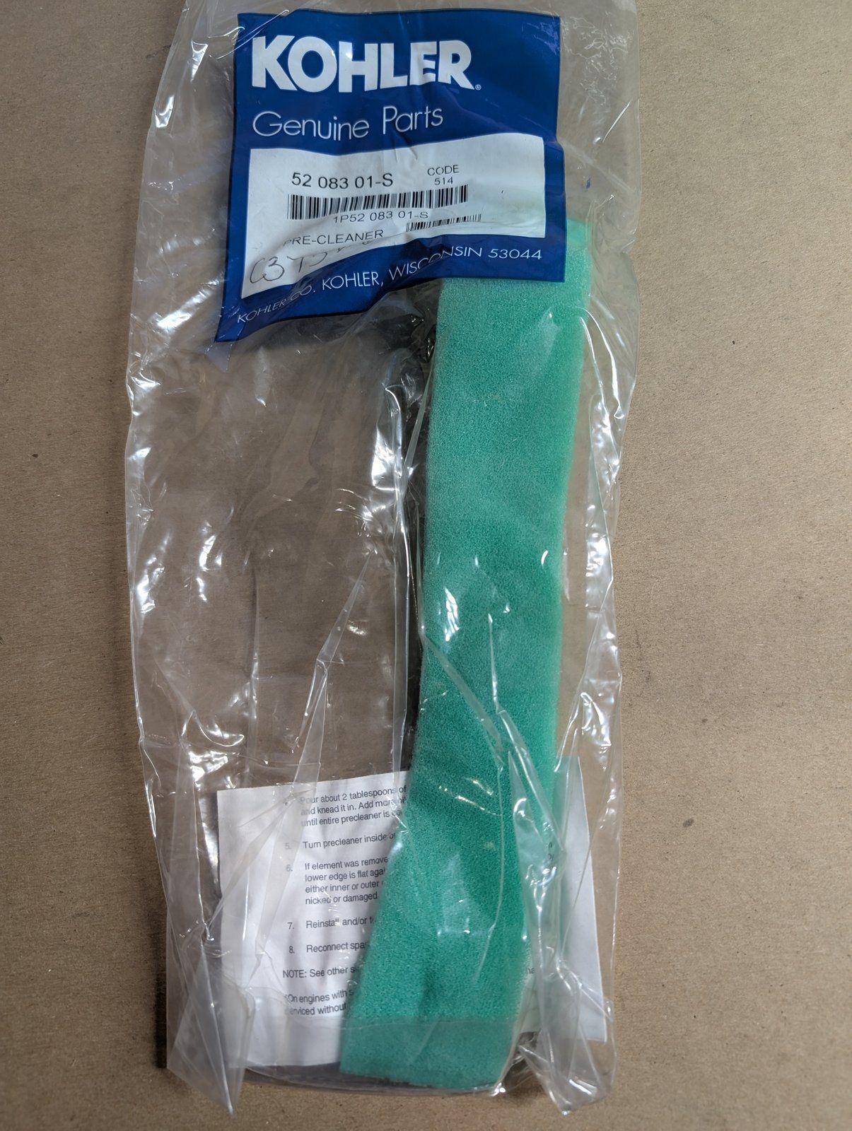 C37566 ( replaces G9005010 ) PRECLEANER 5018 KOHLER 5208301-S - Ingersoll/Case Tractor Part