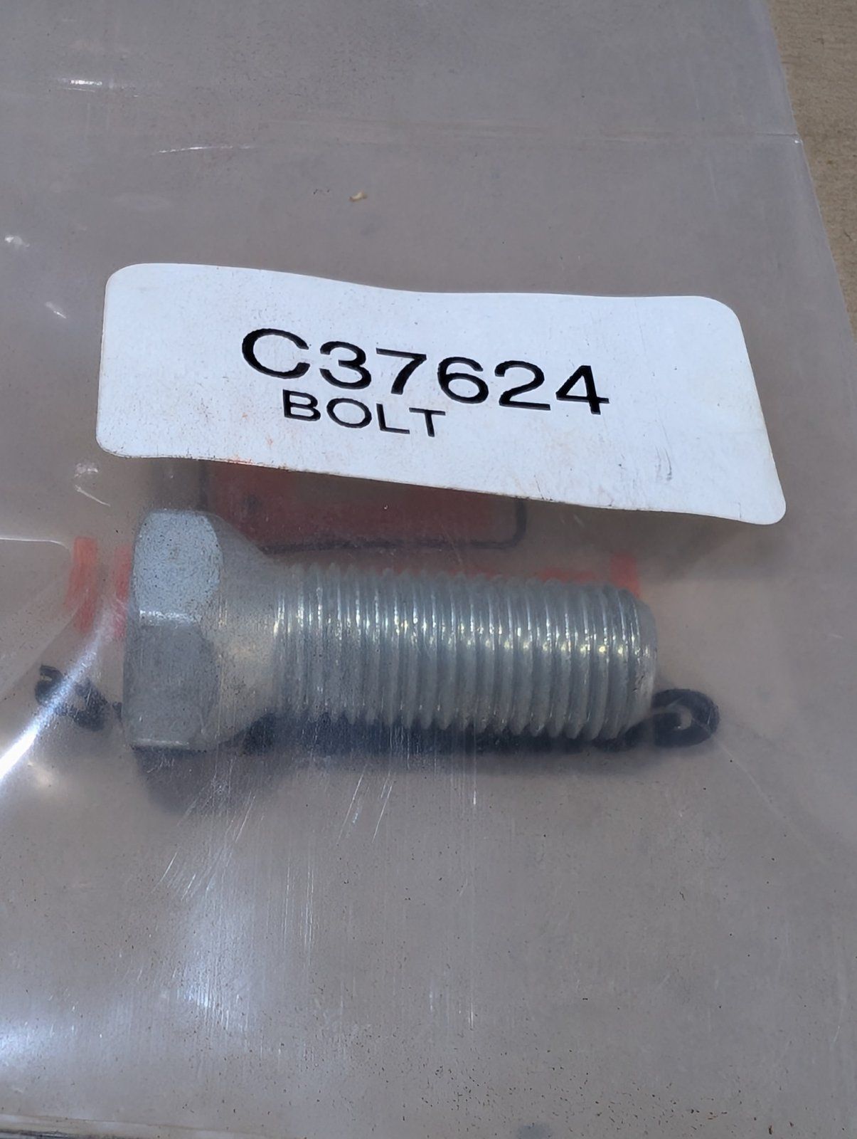 C37624 ( replaces G9006105 ) BOLT - WHEEL LUG 7/16-20x1 - Ingersoll/Case Tractor Part