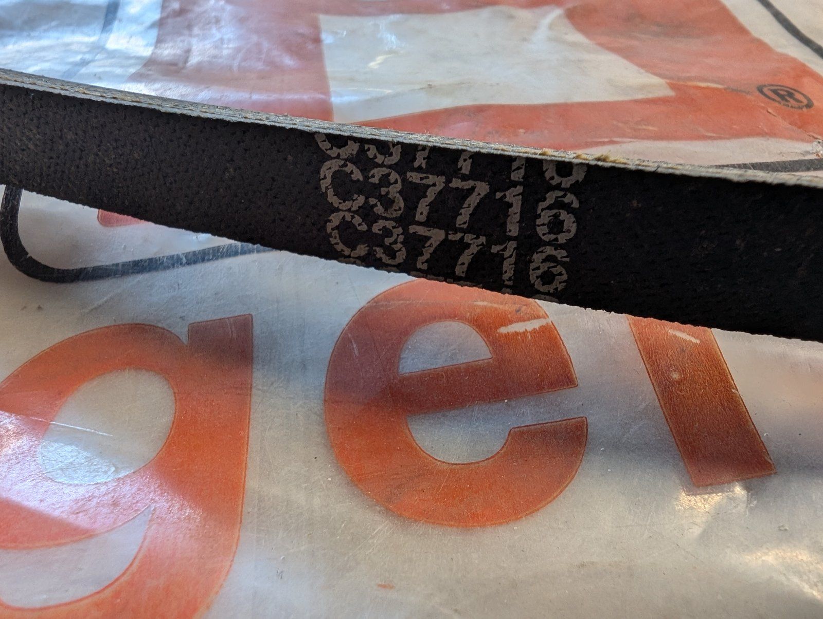 C37716 ( replaces G9003022 ) BELT - "A"x50.0" PUMP DRIVE - Ingersoll/Case Tractor Part