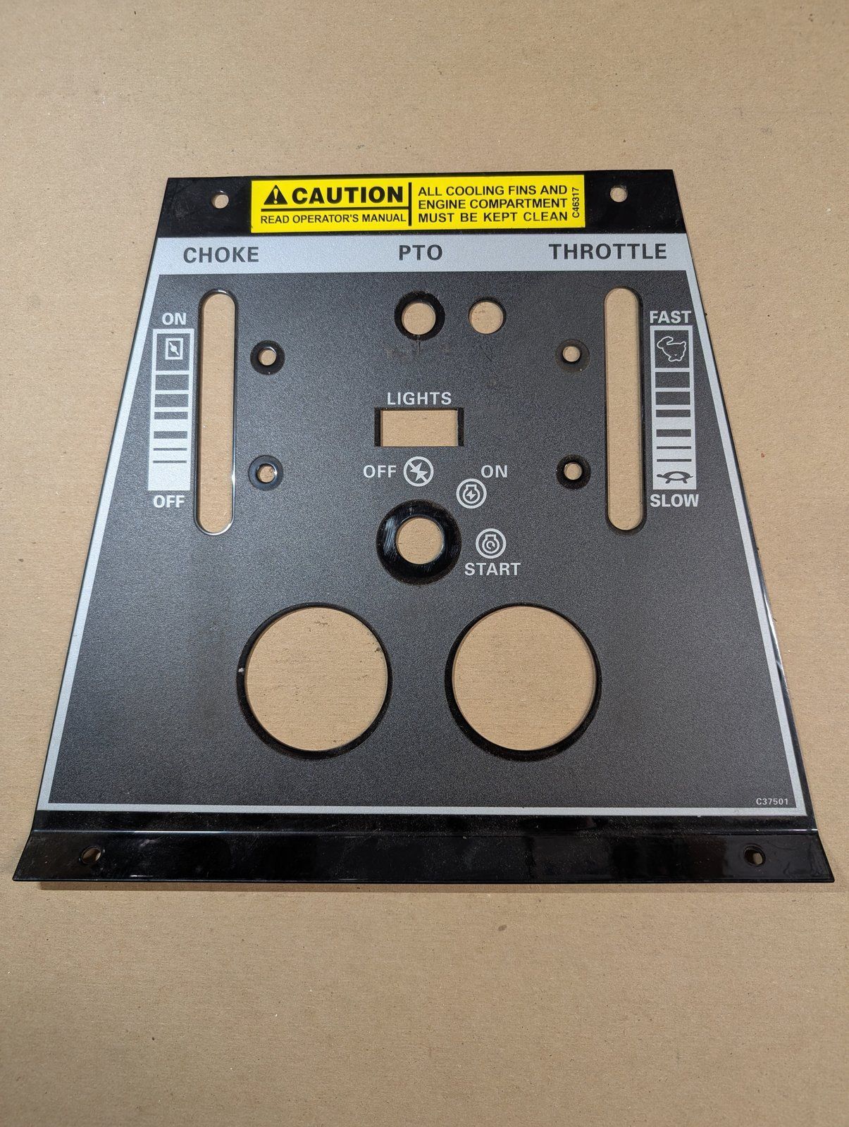 C37821 ( replaces G2010006 ) PANEL DASH ZTR - Ingersoll/Case Tractor Part