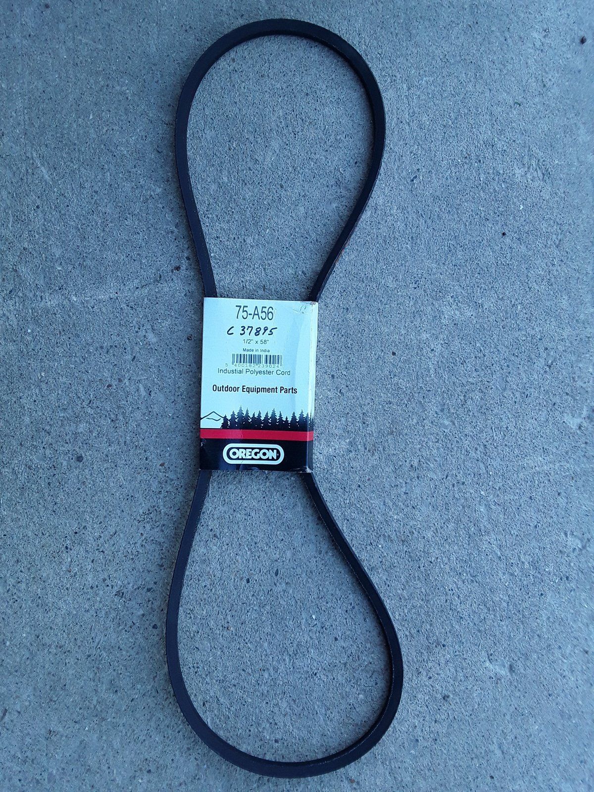 C37895 ( replaces G9003009 ) BELT - "A" 1/2" x 58.0" - Ingersoll/Case Tractor Part
