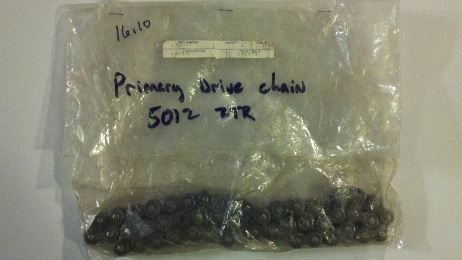 C38007 ( replaces G9001001 ) CHAIN #40 - PRIMARY DRIVE 46 PITCH + LINK - Ingersoll/Case Tractor Part