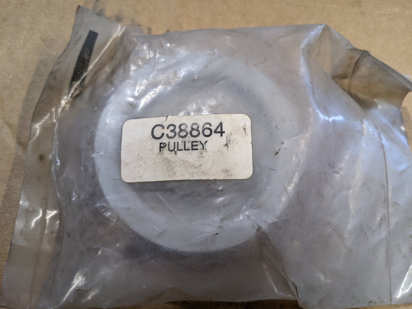 C38864 ( replaces G9002519 ) PULLEY - FLAT IDLER 2.625x.62x.38 - Ingersoll/Case Tractor Part