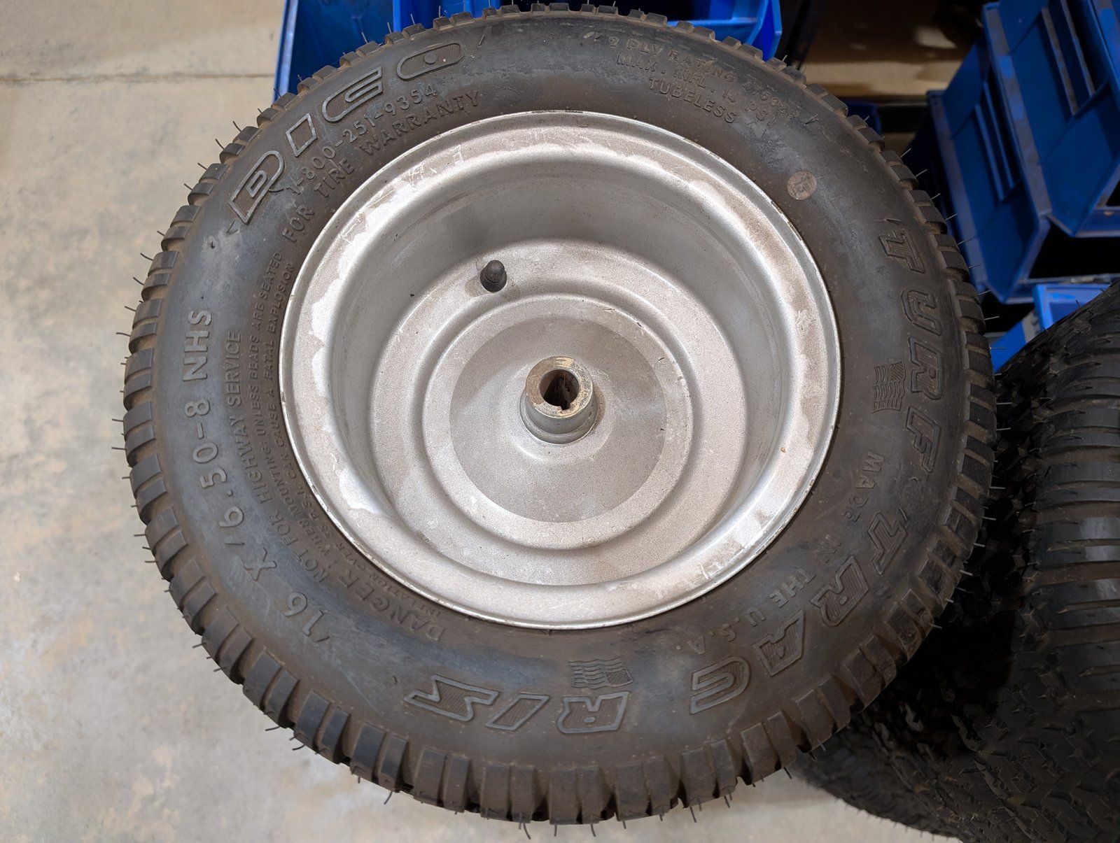 C38923 ( replaces G9004002 ) DRIVE TIRE 16x6.50-8 - Ingersoll/Case Tractor Part