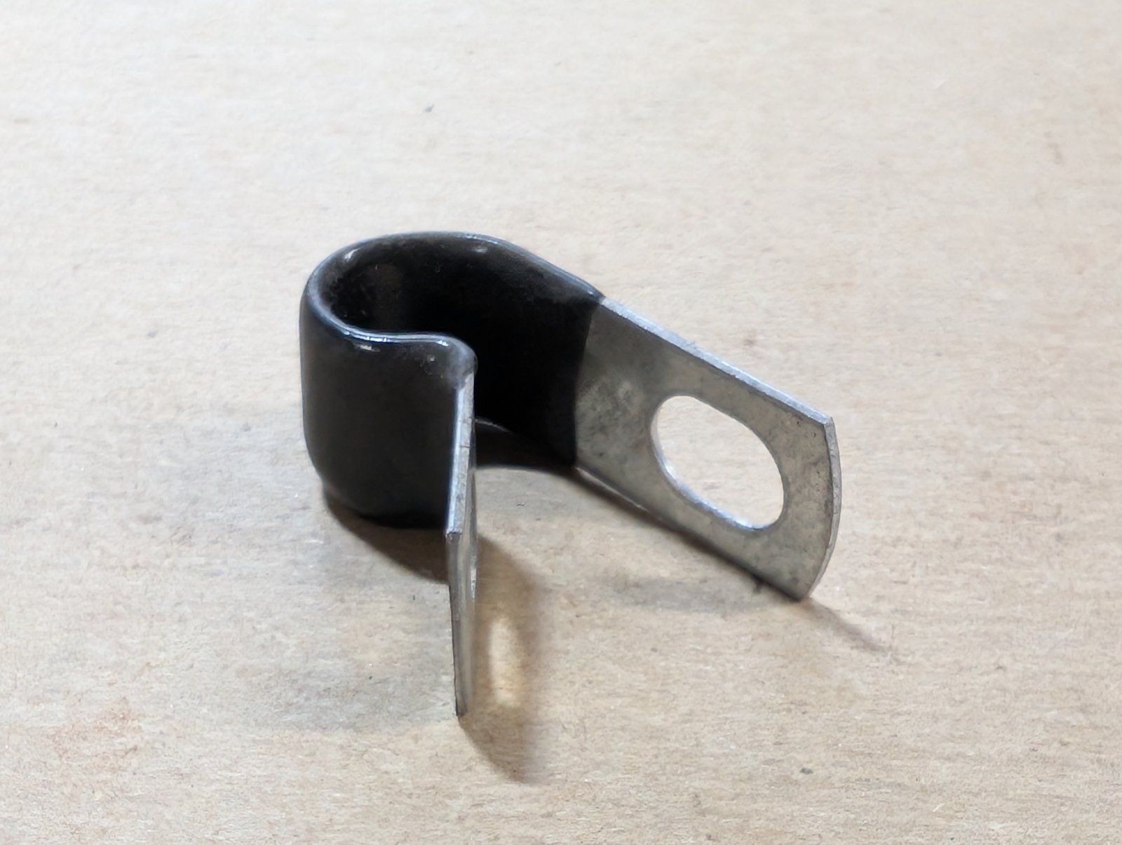 C42358 5/16 BLACK SILVER GALV STEEL TUBE CLAMP - Ingersoll/Case Tractor Part