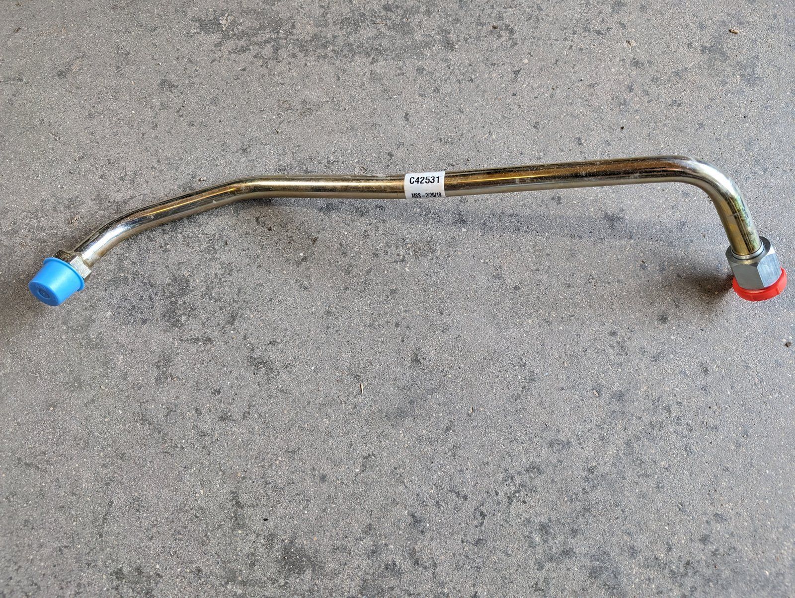 C42531 TUBE - FLOW VALVE TO PTO - HFC34B - Ingersoll/Case Tractor Part