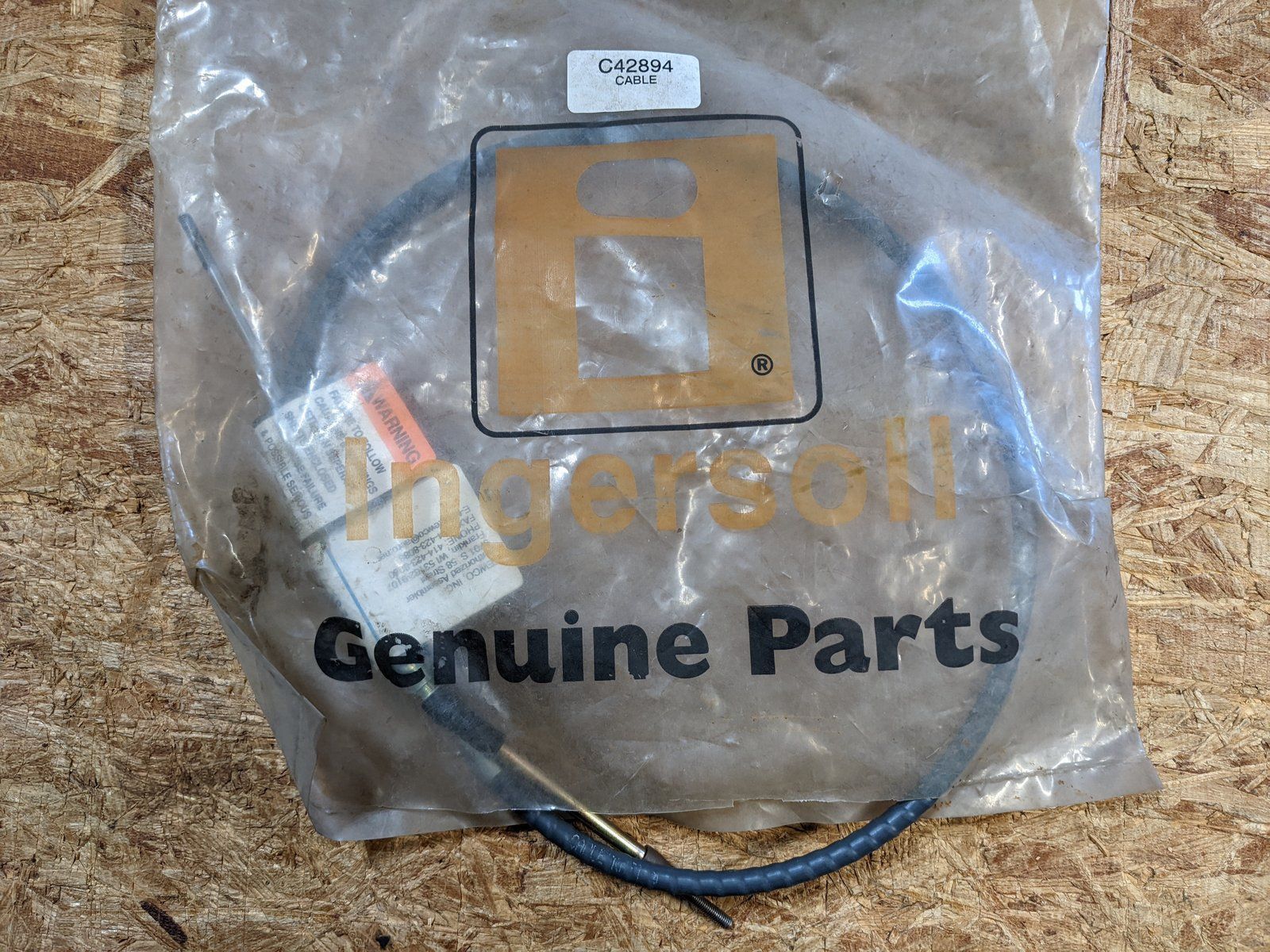 C42894 ( replaces G9021009 ) CABLE - STEERING 46" LONG - Ingersoll/Case Tractor Part
