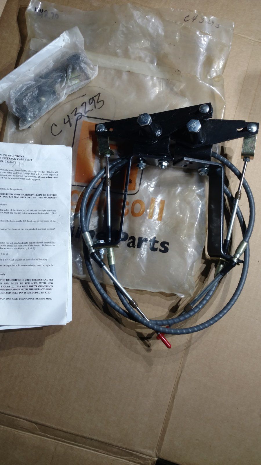 C43293 KIT - STEERING CABLE 5018 & OTHERS - Ingersoll/Case Tractor Part