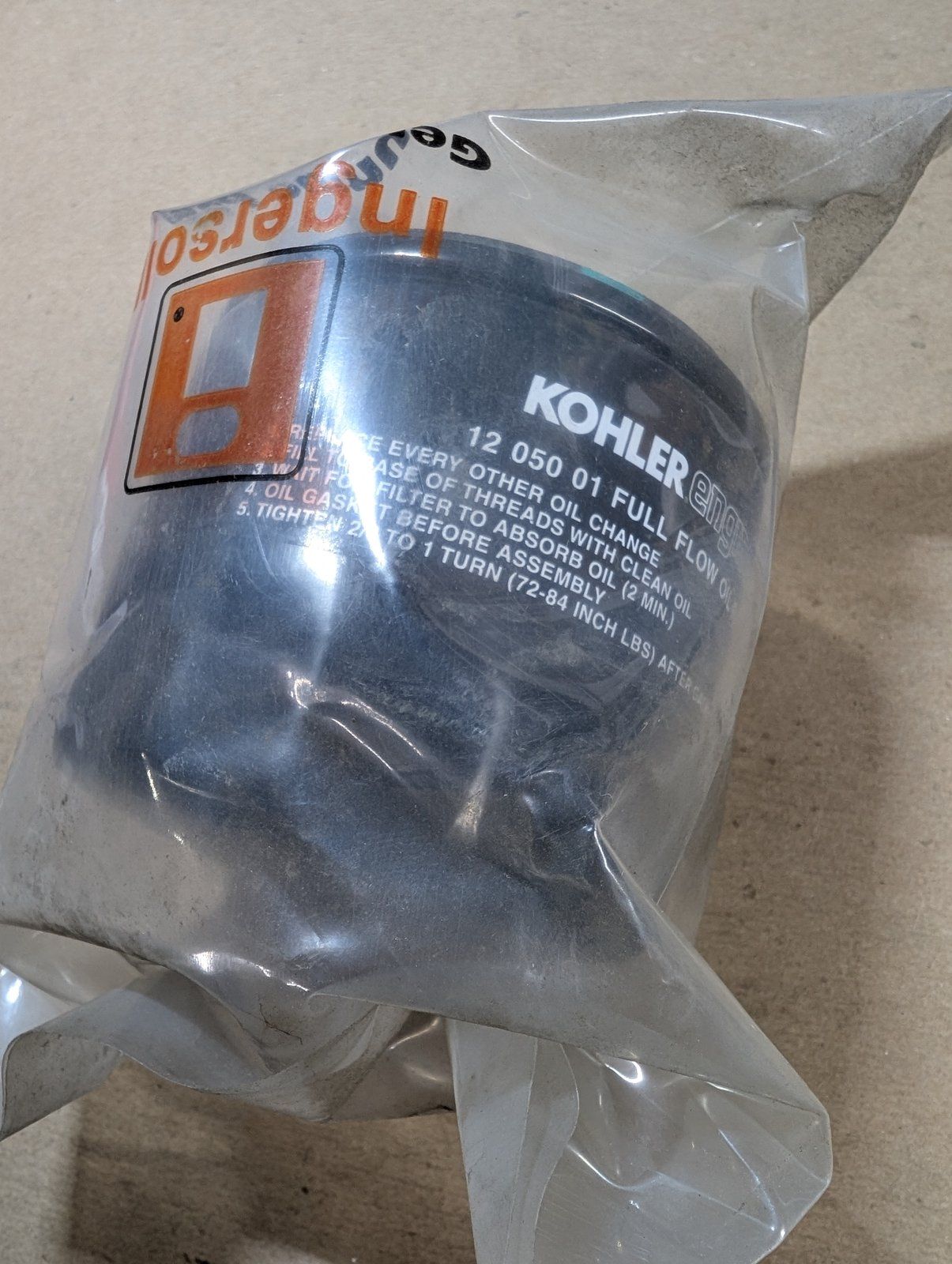 C43754 FILTER - OIL - KOHLER 22HP 1205001 - Ingersoll/Case Tractor Part