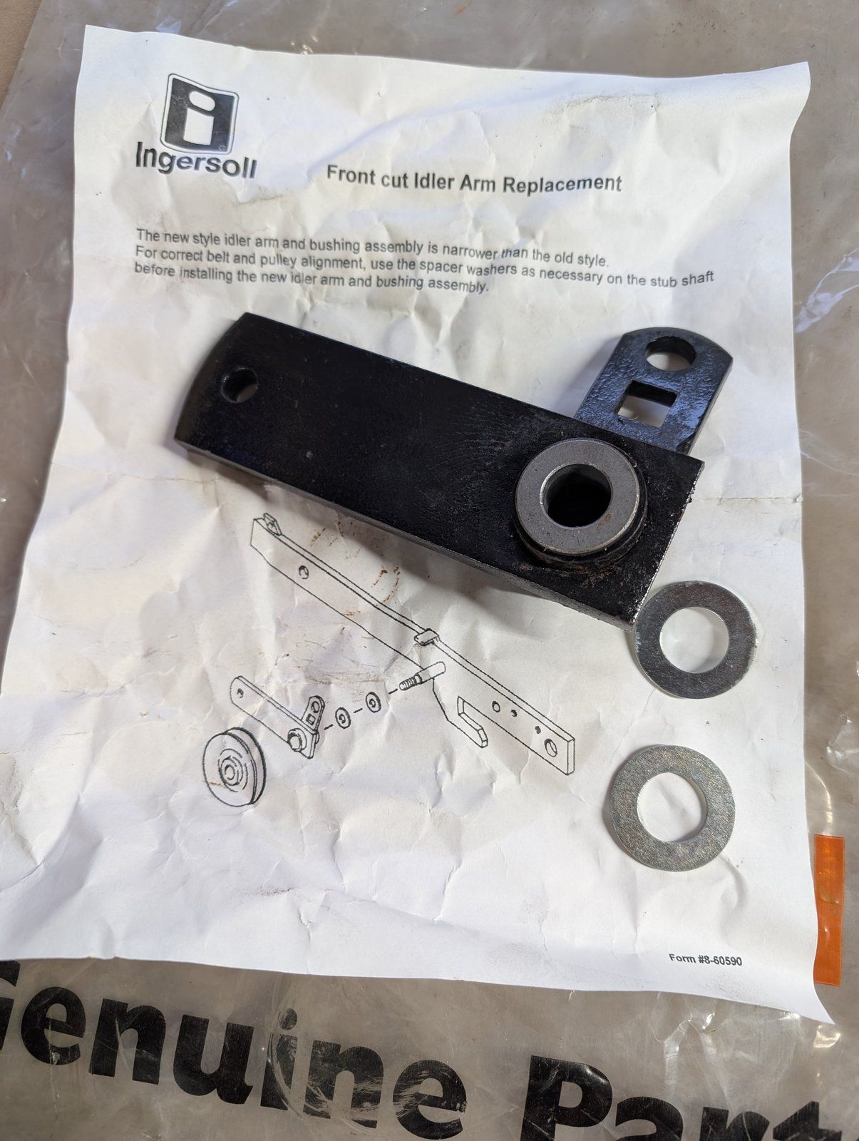 C43865 KIT - C47101 REPLACEMENT IDLER ARM C46623 - Ingersoll/Case Tractor Part