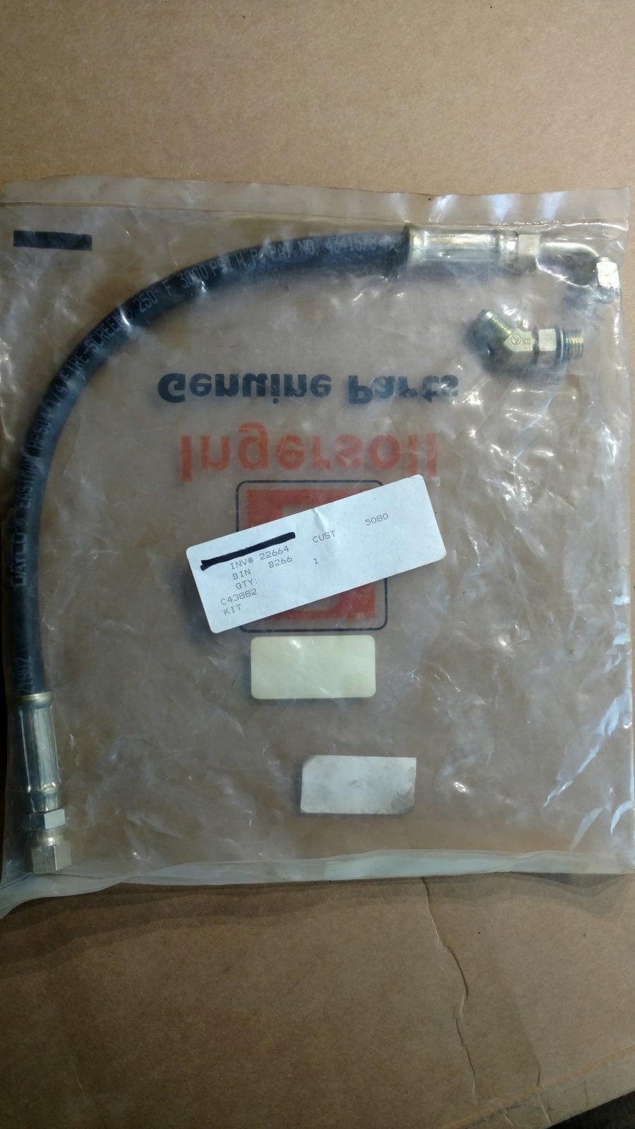 C43882 KIT - HOSE-TUBE LIFT CYL C31682 - Ingersoll/Case Tractor Part