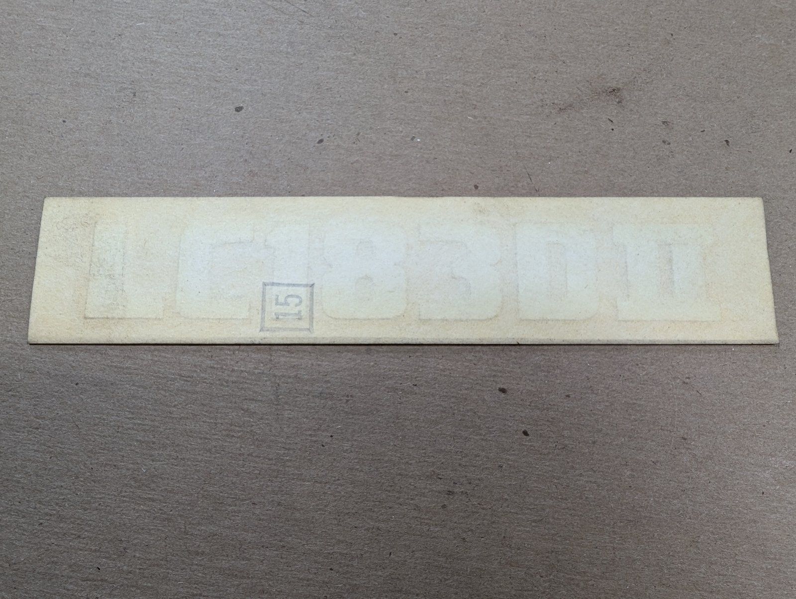 C44537 DECAL MODEL LC183DII ZTR - Ingersoll/Case Tractor Part