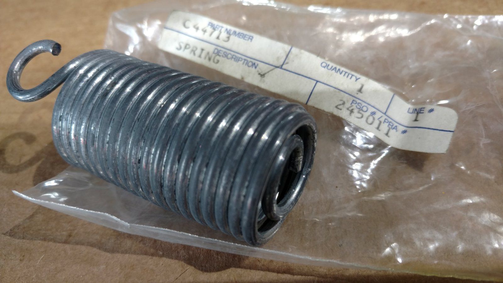 C44713 SPRING - EXT 2.44 X 1. 11 OD - Ingersoll/Case Tractor Part