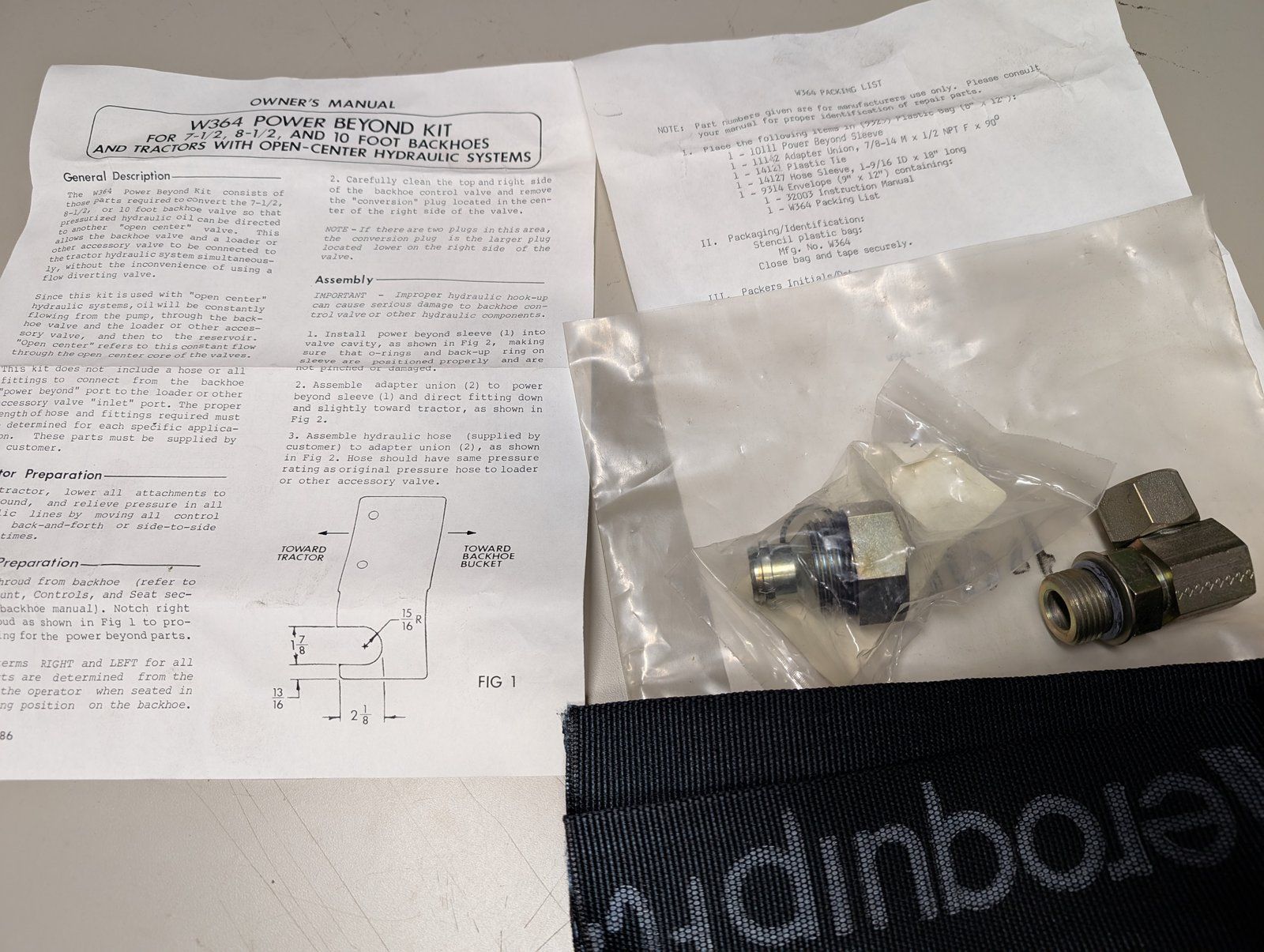 C44895 KIT POWER BEYOND FITTING AMERIQUIP W364 - Ingersoll/Case Tractor Part