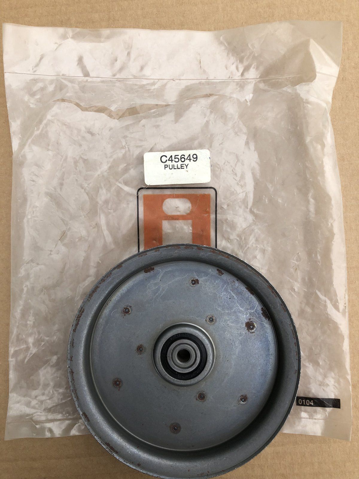 C45649 PULLEY - FLAT IDLER 5.50x1.0x.38 532196106 - Ingersoll/Case Tractor Part