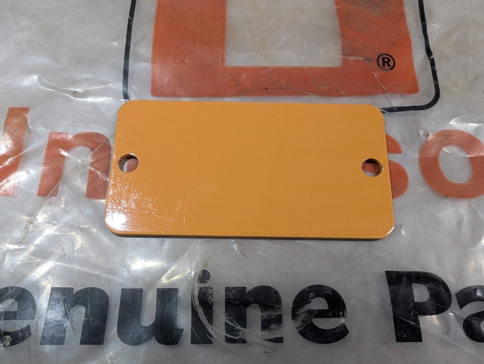 C45918 PLATE COVER POWER RED - TAN - Ingersoll/Case Tractor Part