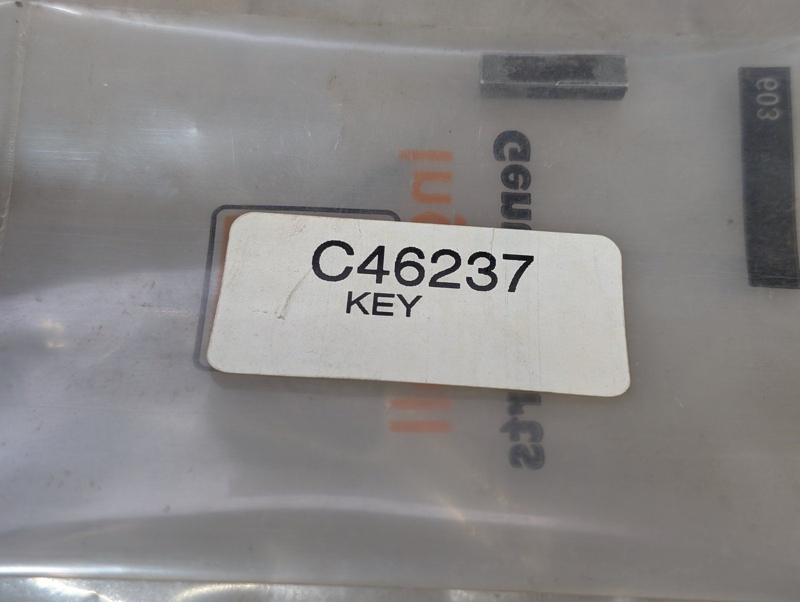 C46237 KEY SQ 3/16 X .75 - Ingersoll/Case Tractor Part