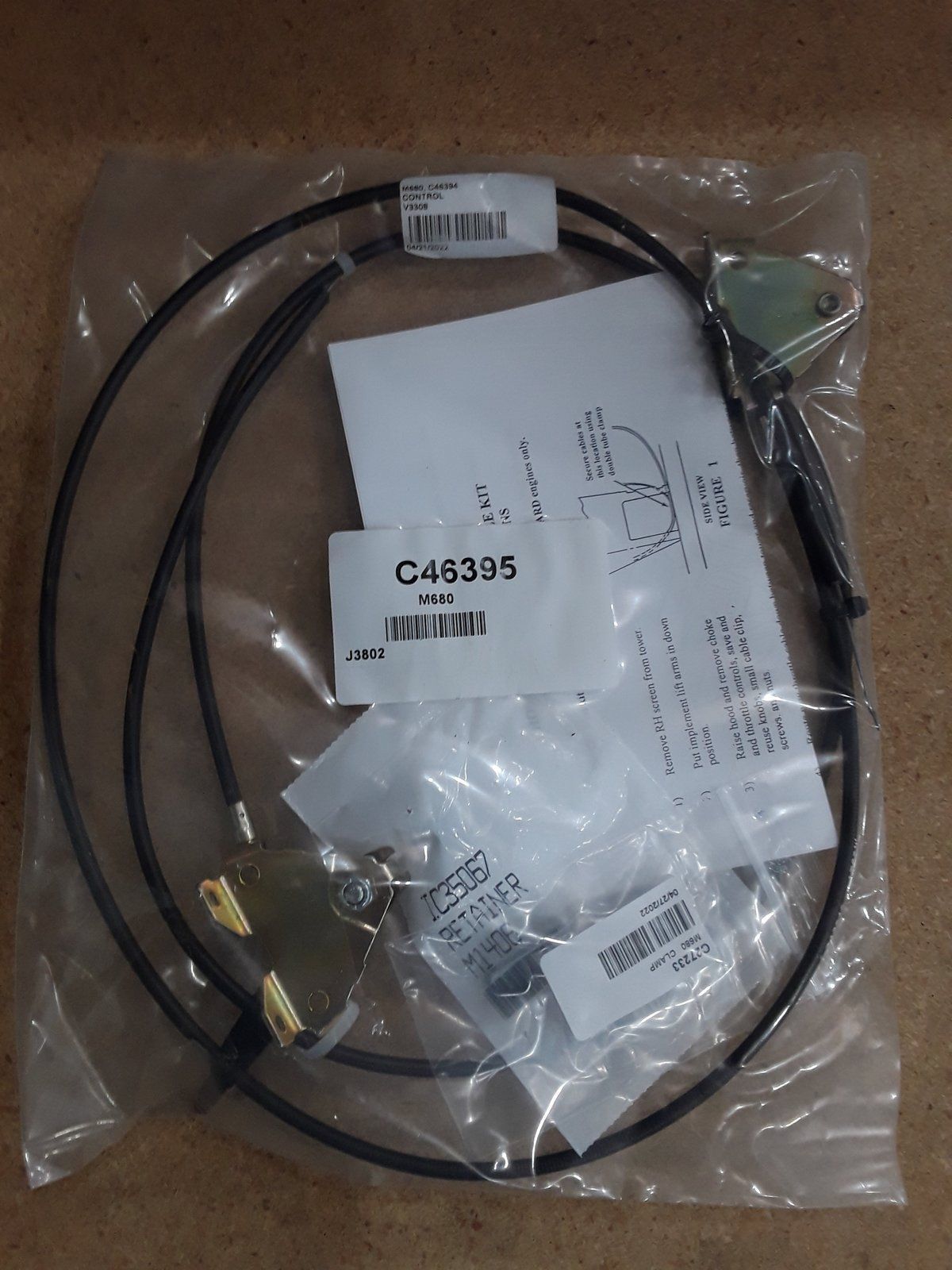 C46395 KIT - CONTROLS - VANGUARD ENGINE C37150 - Ingersoll/Case Tractor Part