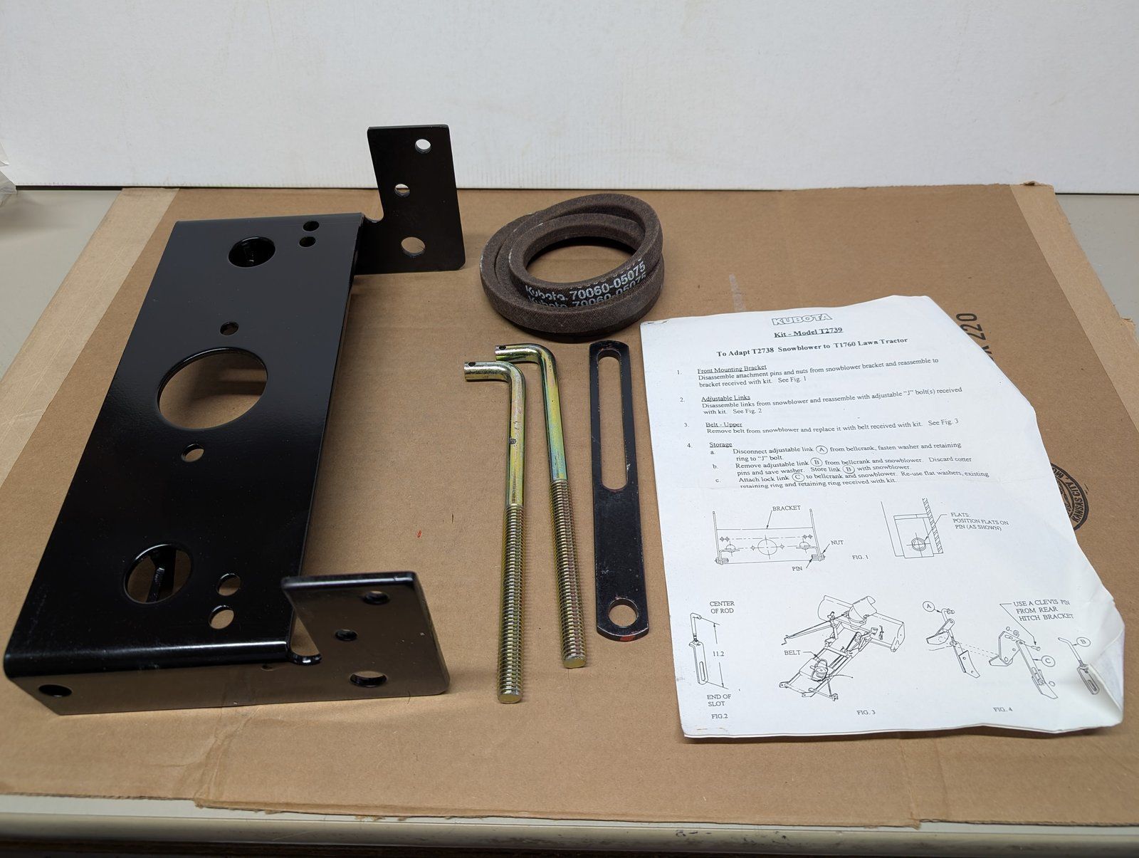 C46731 KIT KUBOTA T2739 TO ADAPT T2738 SNOWBLOWER TO T1760 TRACTOR - Ingersoll/Case Tractor Part