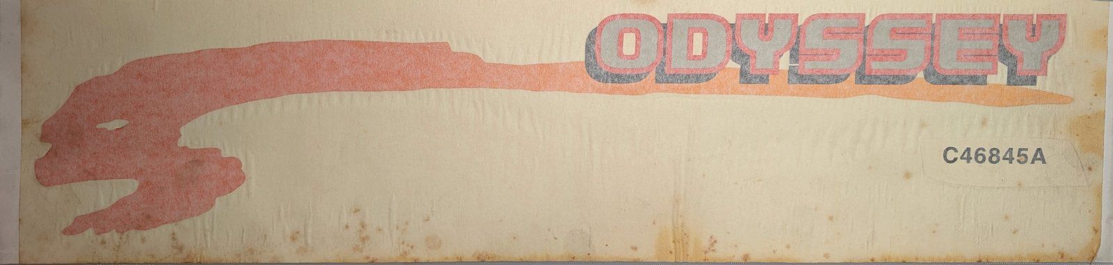 C46845 DECAL HOOD LH ODYSSEY - Ingersoll/Case Tractor Part
