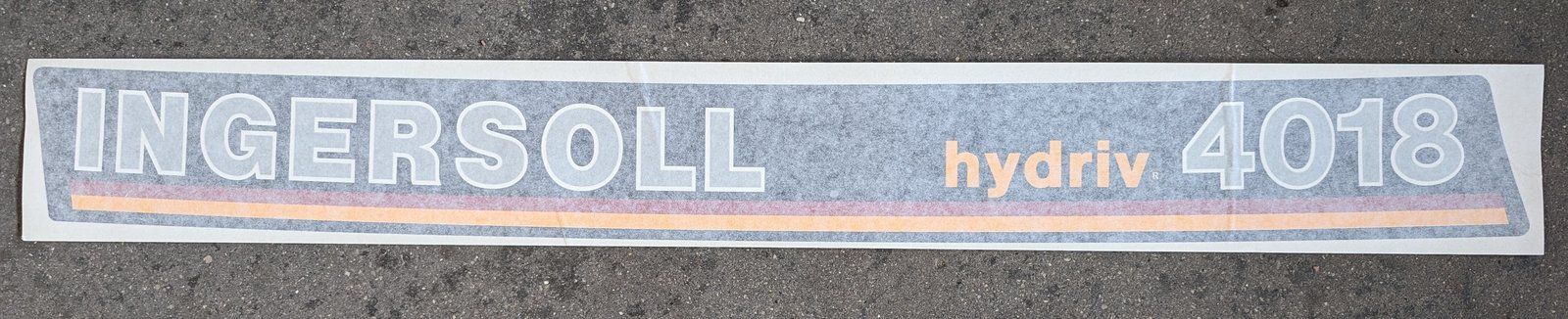 C46954 DECAL - HOOD L.H. 4018 C32009 - Ingersoll/Case Tractor Part