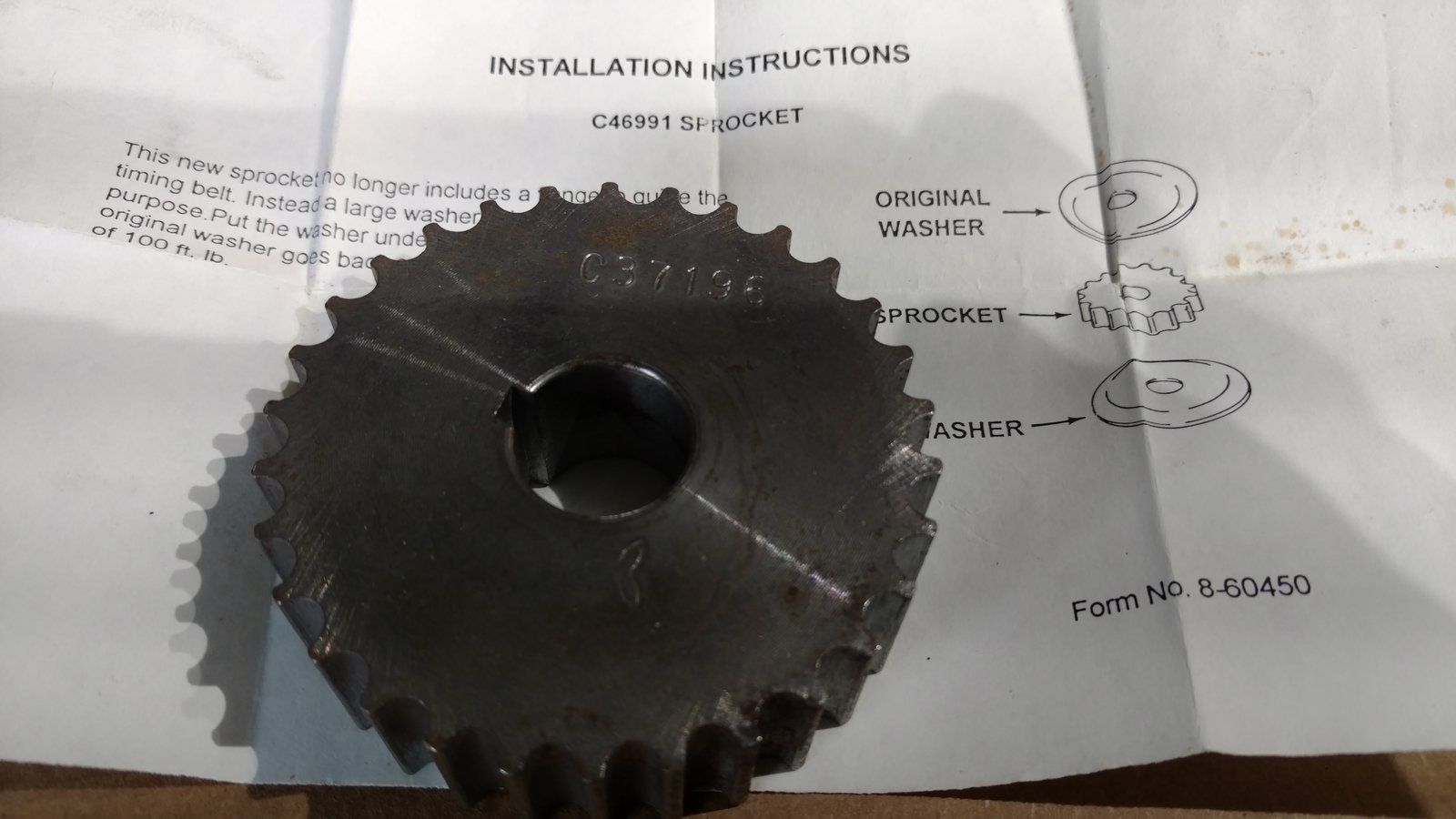 C46991 SPROCKET - 30 TOOTH (TIMED BELT) - Ingersoll/Case Tractor Part