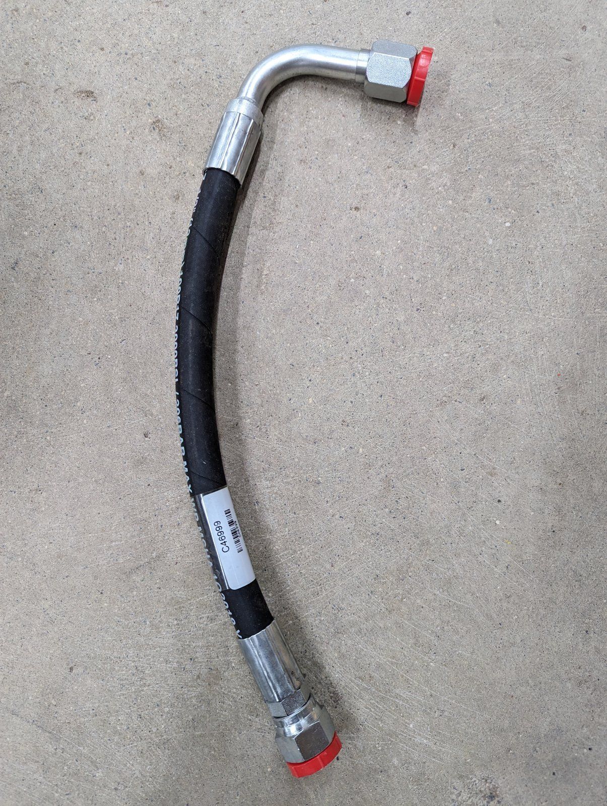 C46999 HOSE (ASSY) 1/2" x3.0 x16" C40671 C44919 - Ingersoll/Case Tractor Part