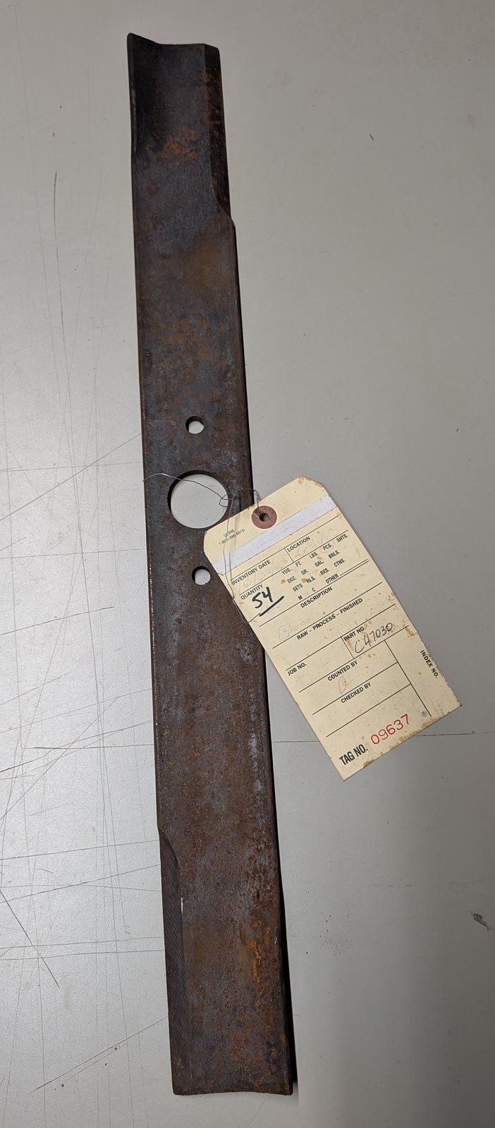 C47030 ZERO TURN MOWER 72" DECK BLADE - Ingersoll/Case Tractor Part