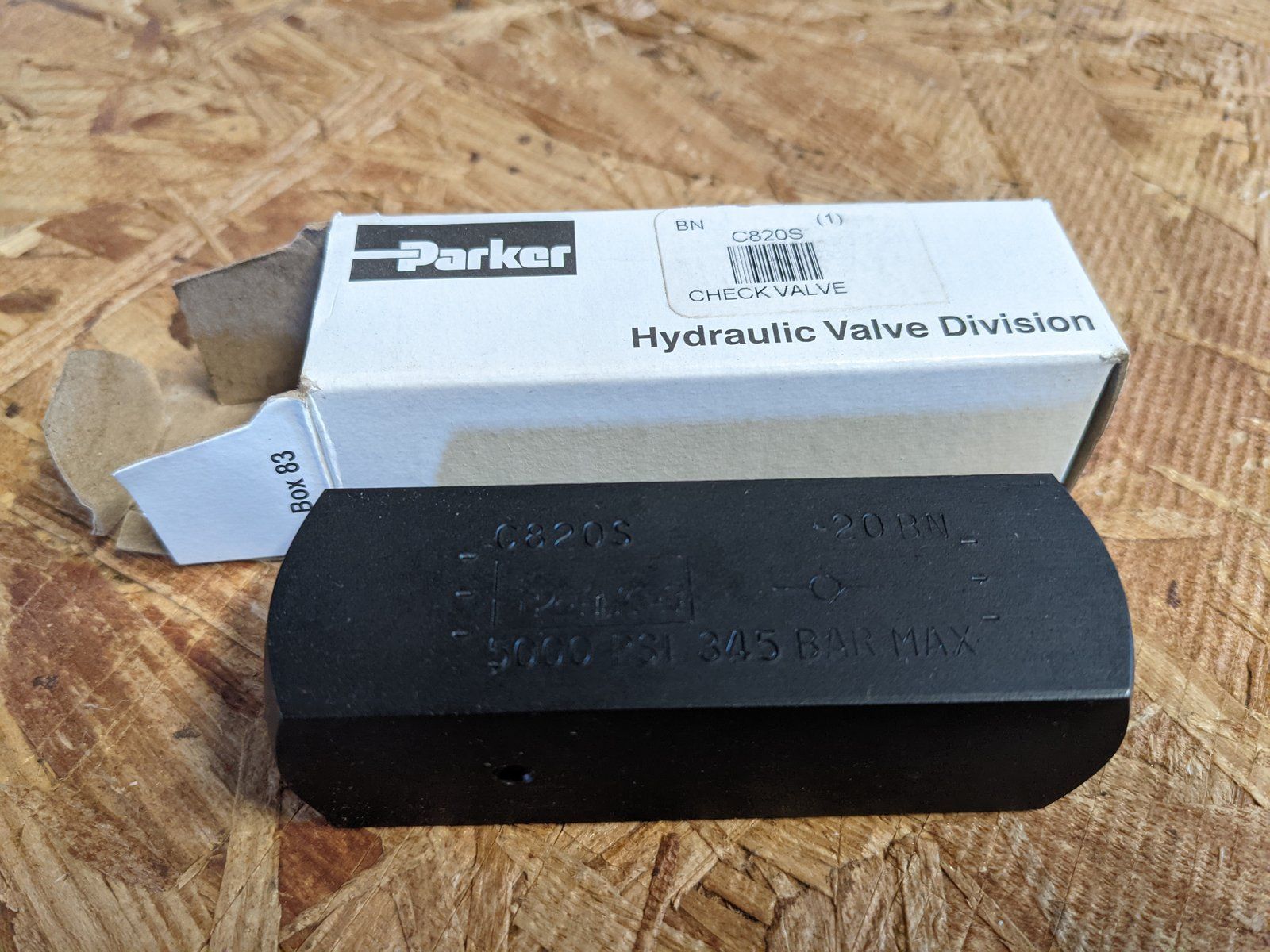C47158 PARKER HYDRAULIC CHECK VALVE C47157 C47160 C47789 - Ingersoll/Case Tractor Part