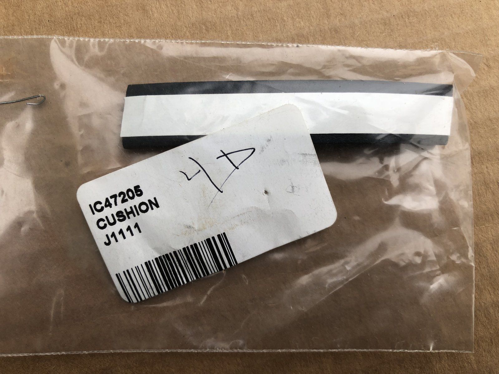 C47205 CUSHION - TANK .188 X .625 X 3.25 C14690 - Ingersoll/Case Tractor Part