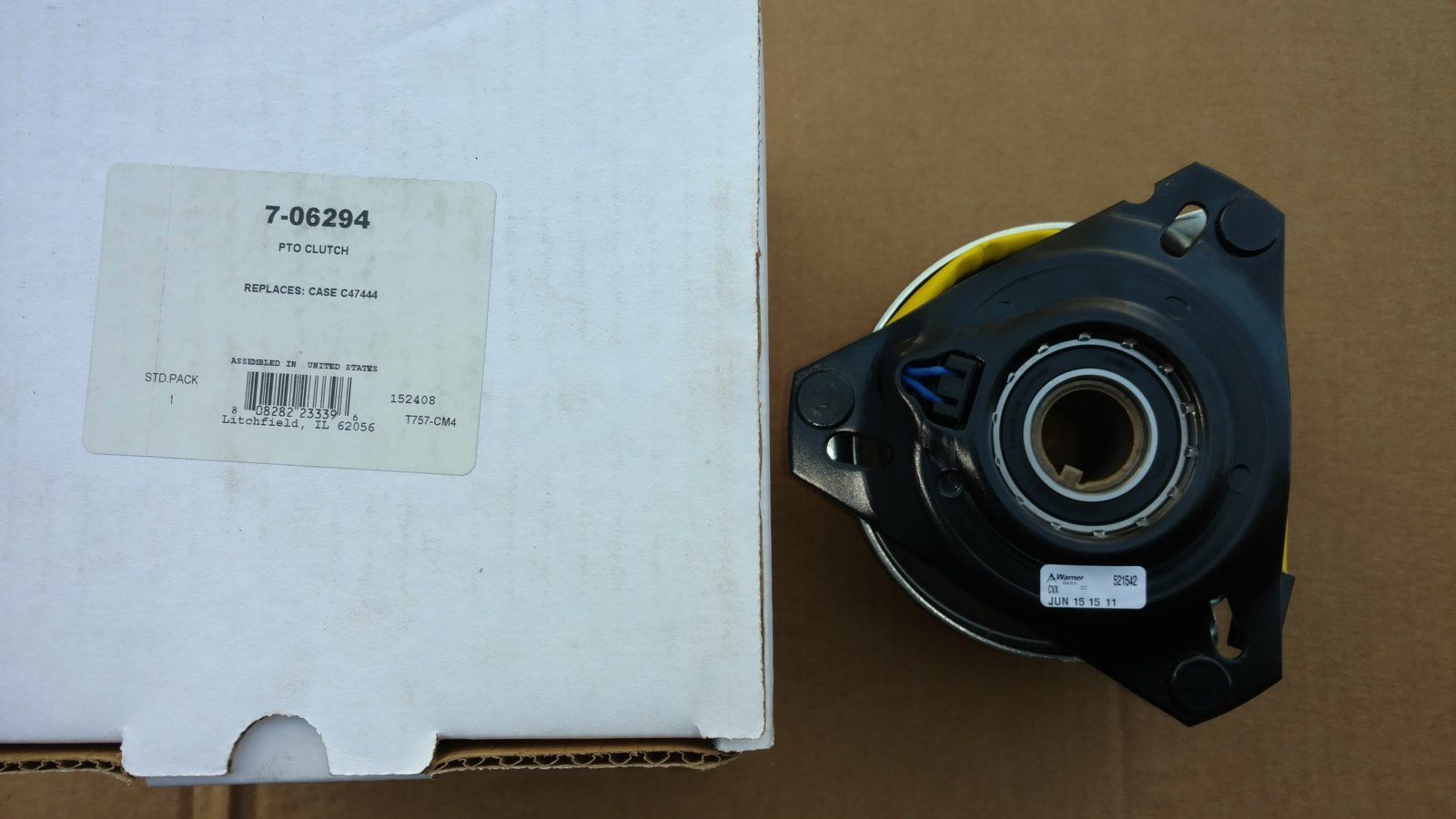 C47447 PTO CLUTCH - ONAN & VANGUARD WITH 1-1/8