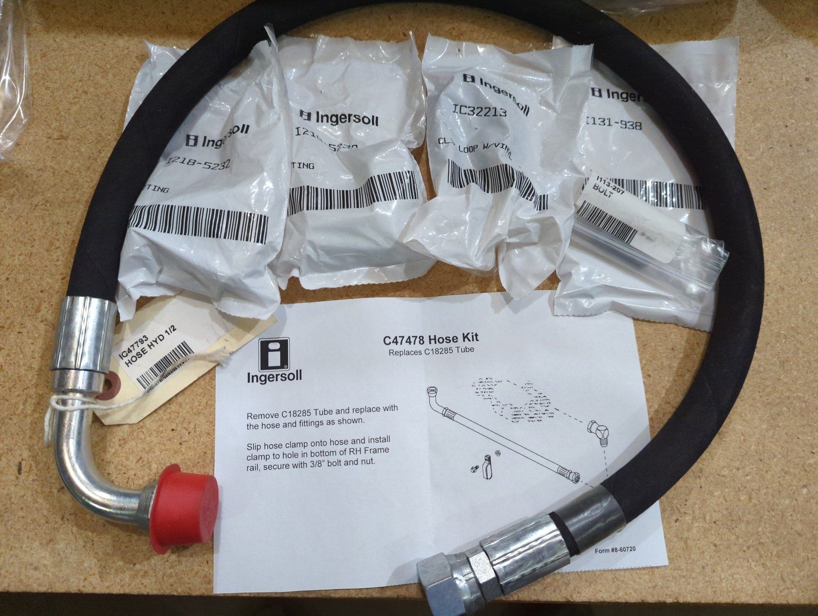 C47478 KIT - C18285 HYD TUBE REPLACEMENT - Ingersoll/Case Tractor Part